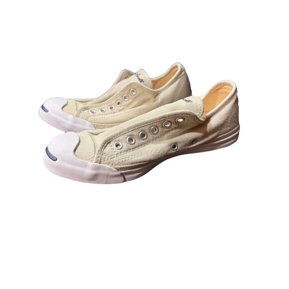 Converse Jack Purcell Women’s Tan Canvas Lace Up Low Sneakers Size 7 - 556877c - Picture 3 of 7